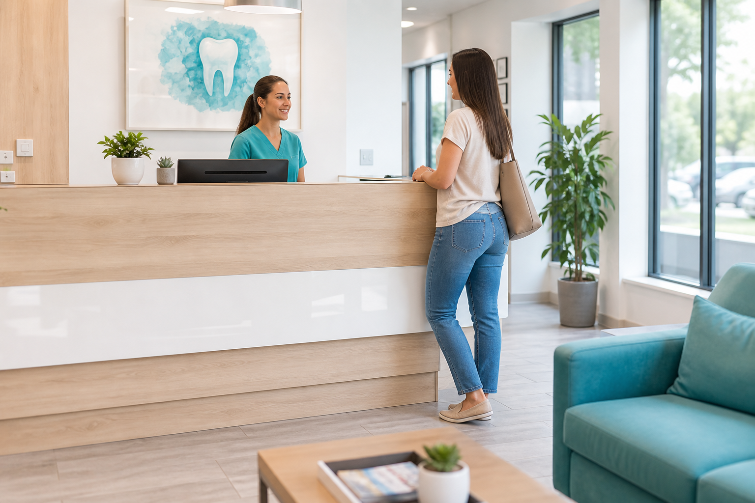 Healthcare: a clinic reception