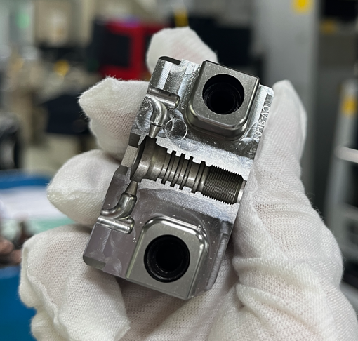 CNC machined mold part