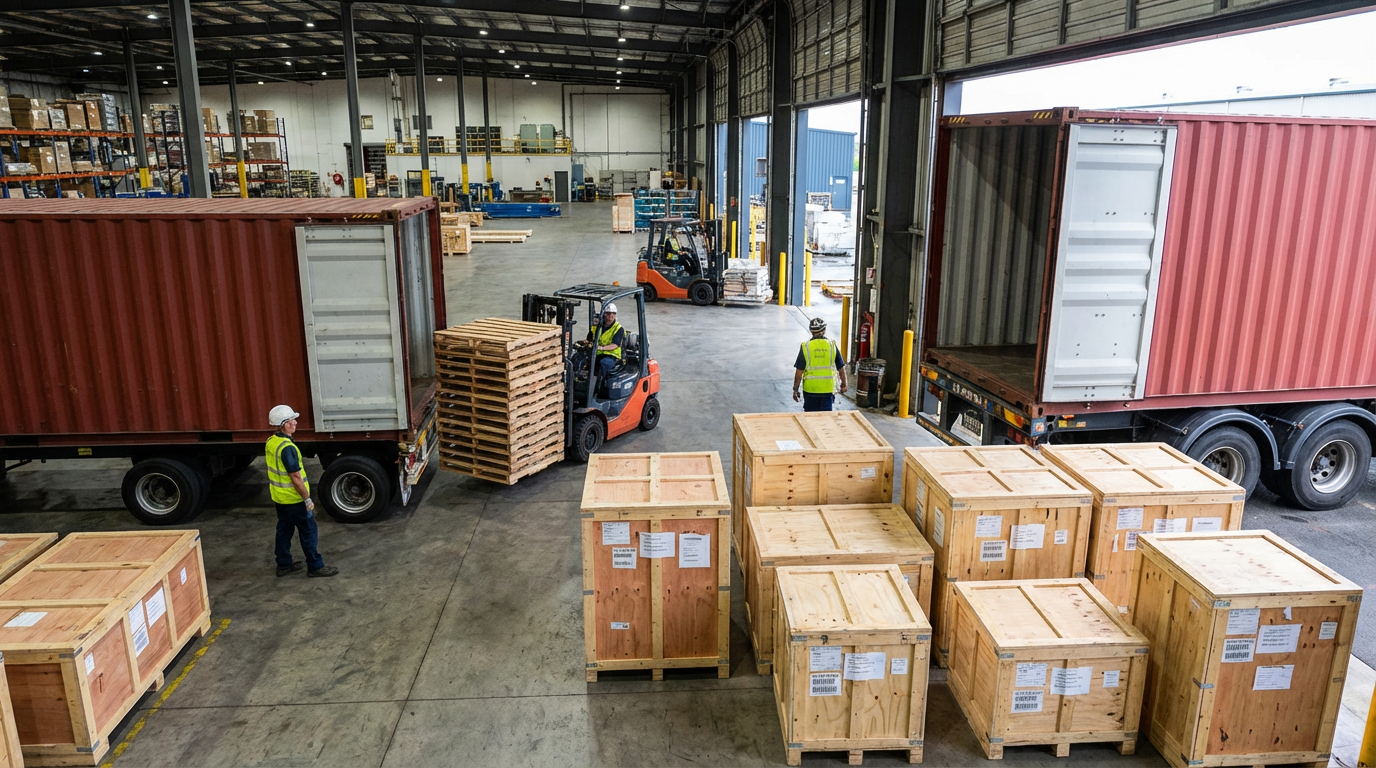 Packed goods ready for shipping